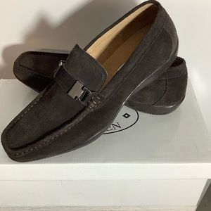 Steve Madden Spectrim Brown Suede Loafers